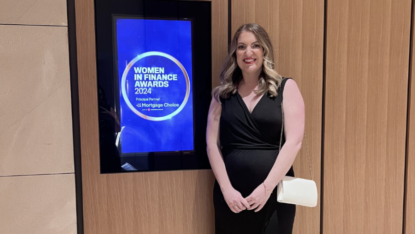 Associate Director Eliza Smith at Mortgage Choice Women in Finance Awards